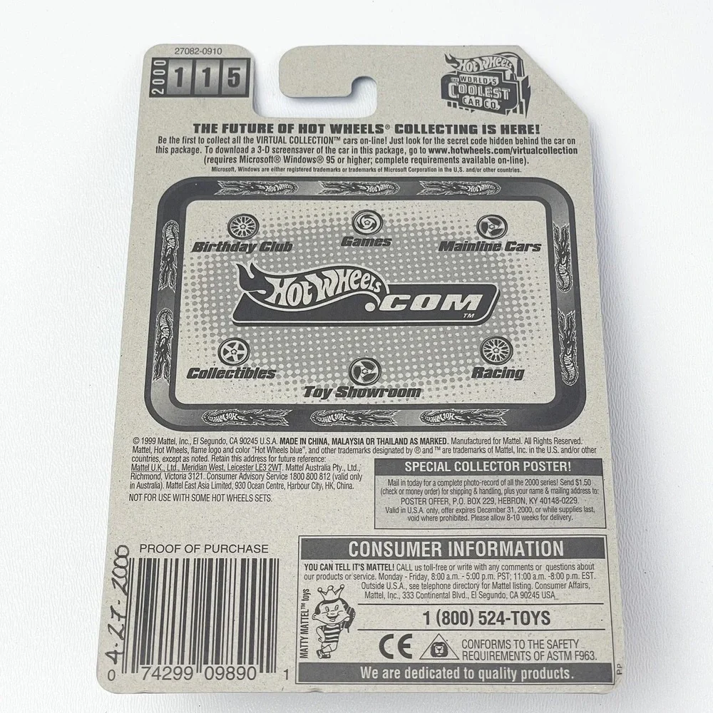 2000 Hot Wheels Virtual Collection Way 2 Fast #115